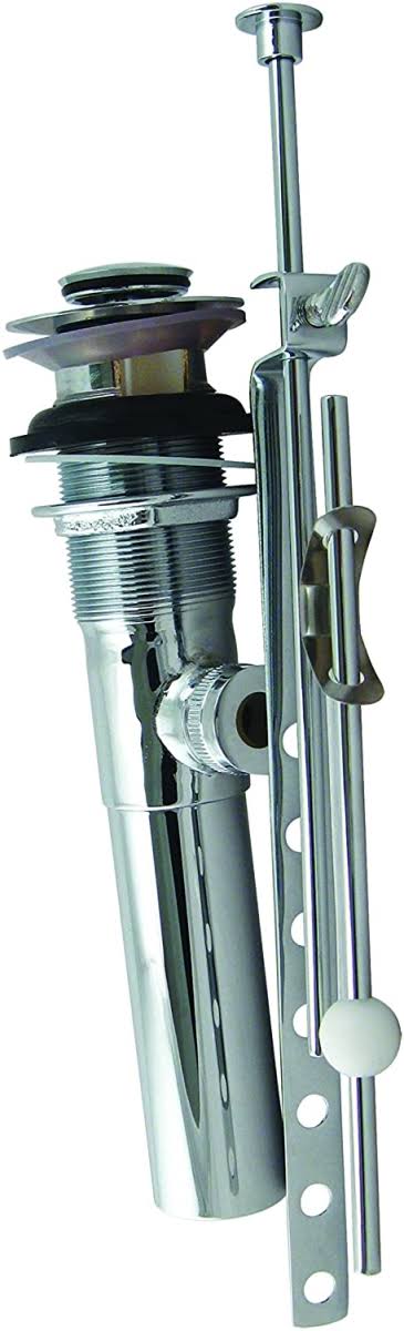 2 Pop-Up Lavatory Drain with Overflow Holes Polished Chrome C2867