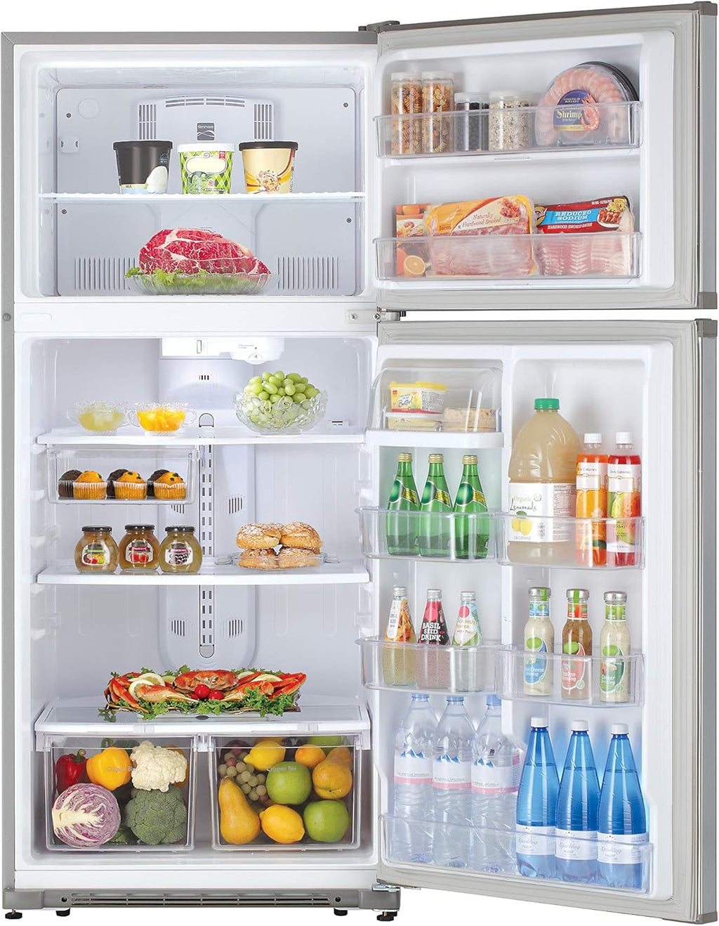 30 Top-Freezer Refrigerator 18 Cubic Ft. Stainless Steel J269452