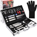 25 Piece Stainless Steel Barbeque Grill Tool Set K750587