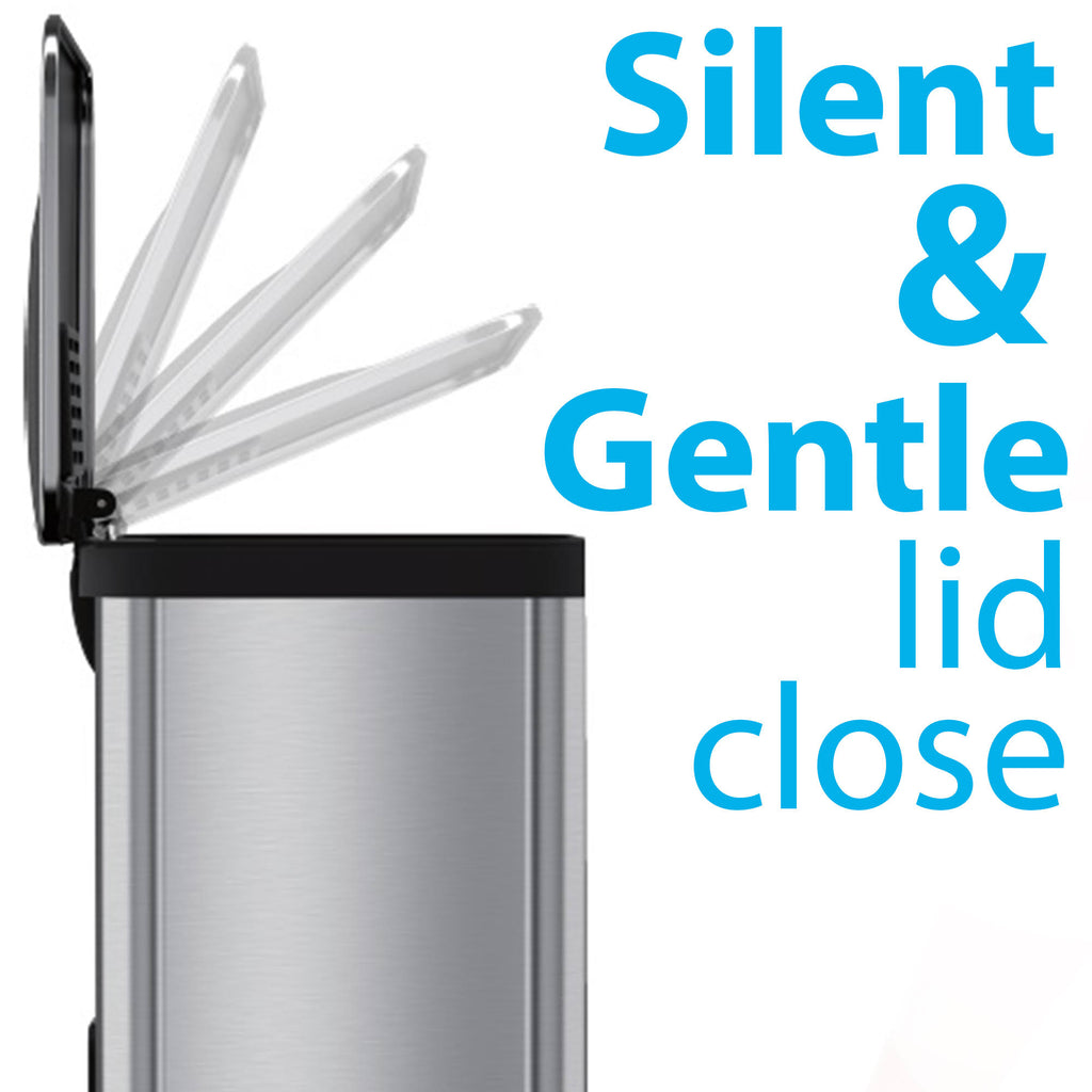 13 Gallon Stainless Steel Step Trash Can T781215