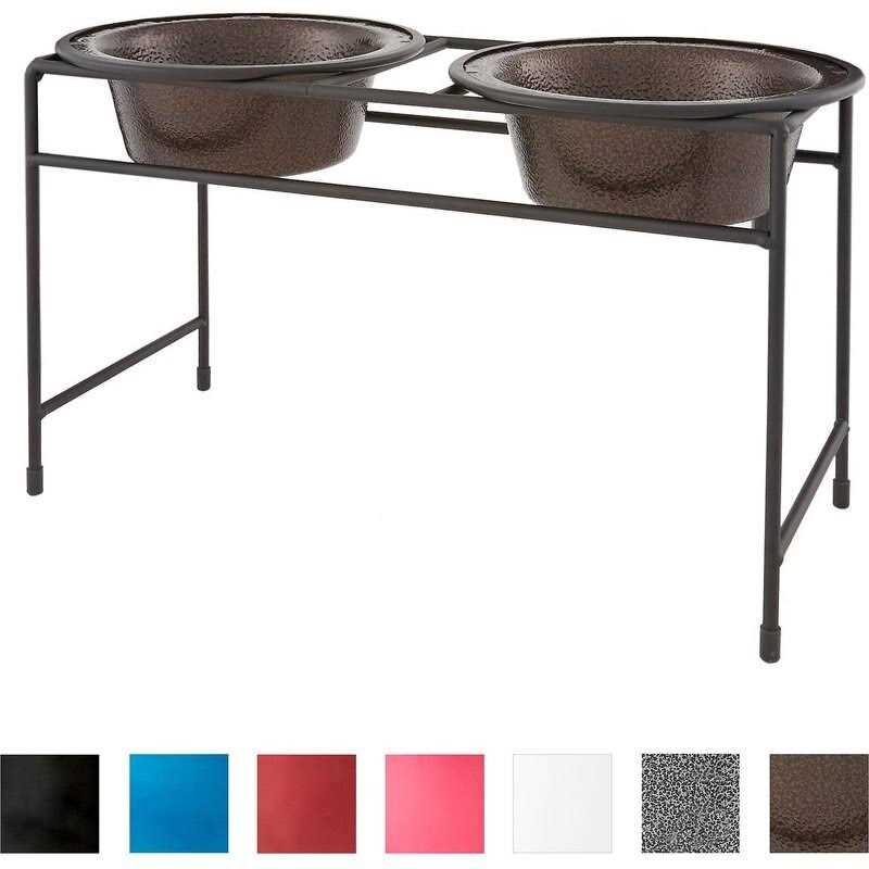 Double Diner Feeder with Stainless Steel Dog Bowls E87261