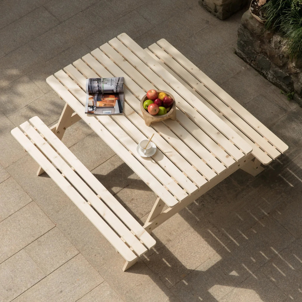 Wooden 6-Person Picnic Table Z8250