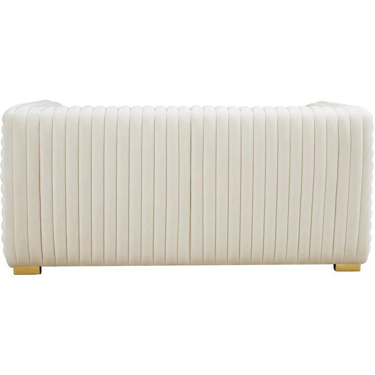 Cream Velvet Loveseat K66579