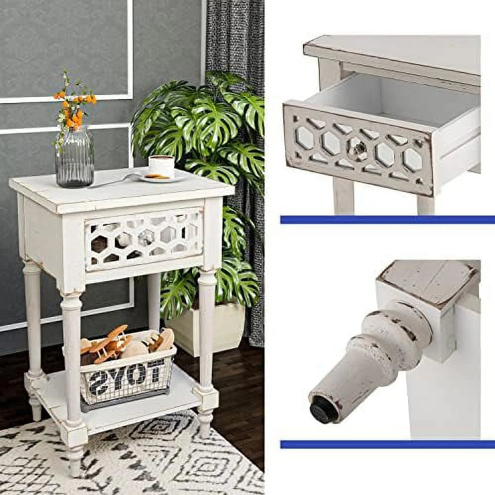 3 Drawer Wood Grain End Table N50601