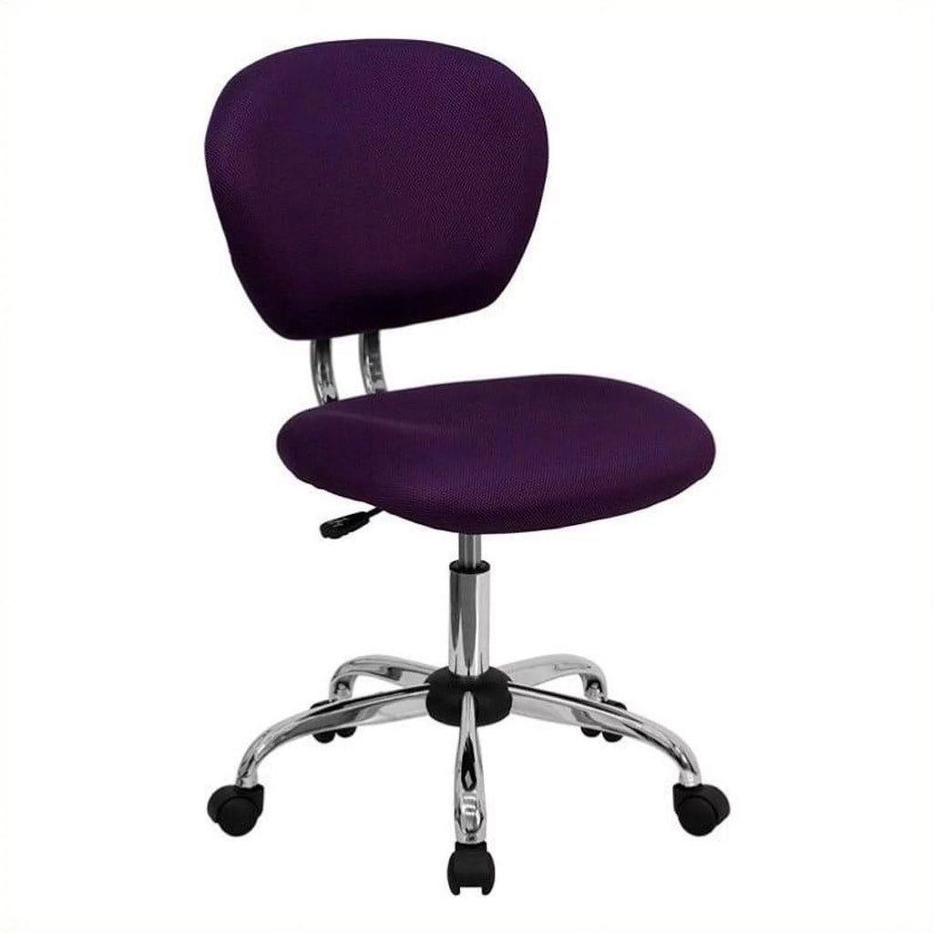 Purple Mid-Back Mesh Office Swivel Chair E269