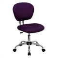 Purple Mid-Back Mesh Office Swivel Chair E269