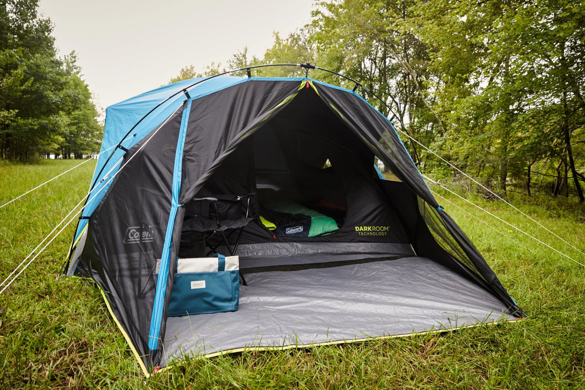 6-Person Dark Room Dome Camping Tent with Screen Room C886383
