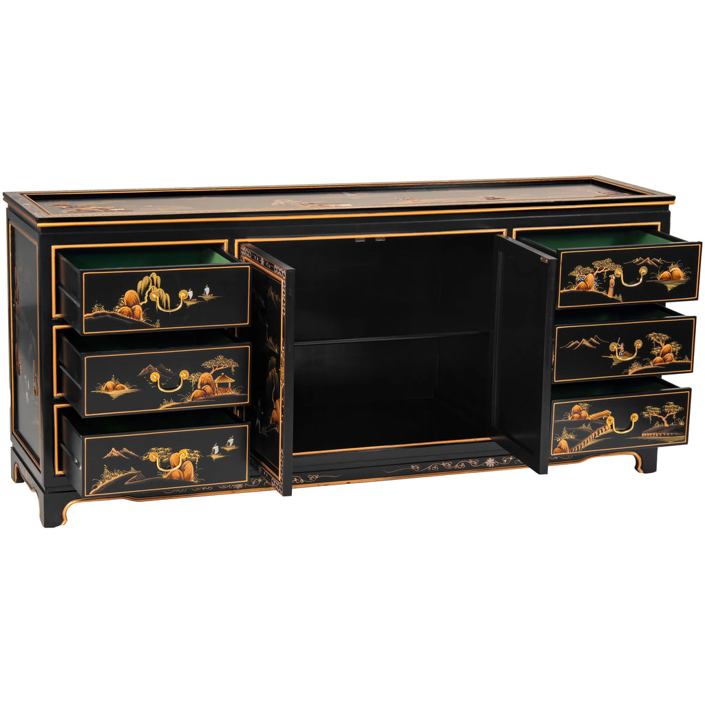 Black Lacquer Dresser M33151