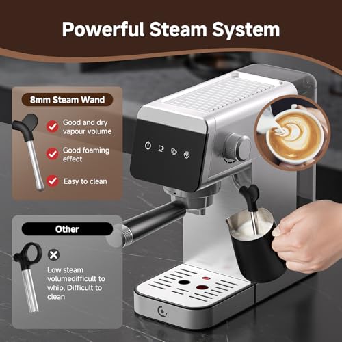 Espresso Coffee Machine 20Bar Pressure Compact Latte Machine G143