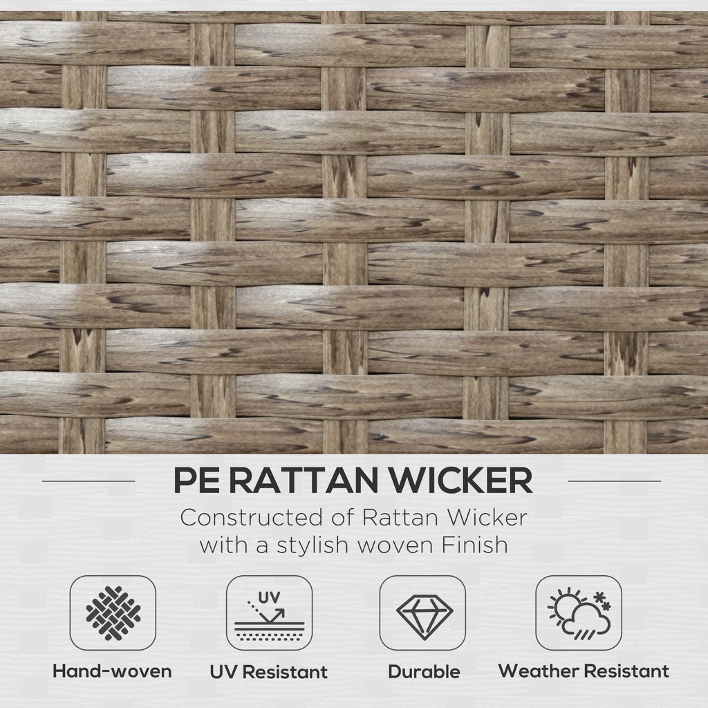 6-Piece Outdoor Patio Rattan Wicker Furniture Set with Cushion Z2746