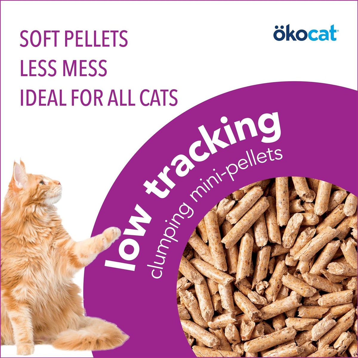 Low Tracking Clumping Mini Pellets Wood Cat Litter Z779541