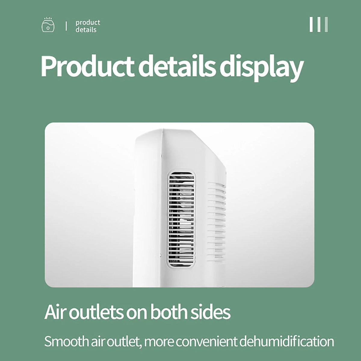 2.5L Water Tank Dehumidifier with Drain Hose U31813