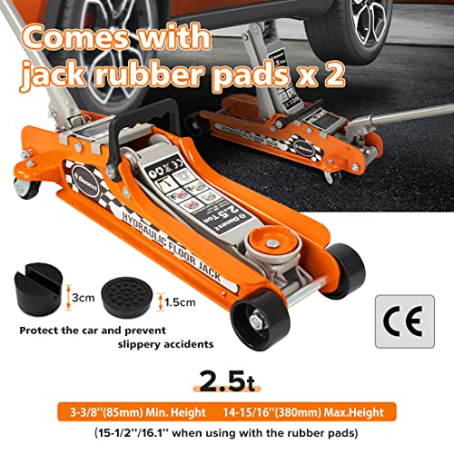 2.5 Ton Low Profile Hydraulic Steel Floor Jack J857
