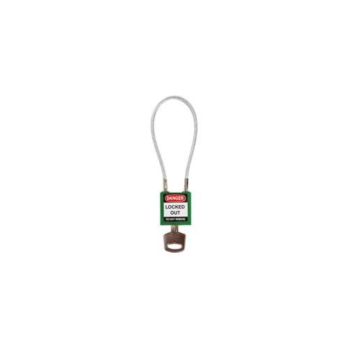 Green Compact Cable Padlock N5447
