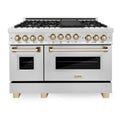 48 Inch Gas Range in Stainless Steel with Gold Accents U33641