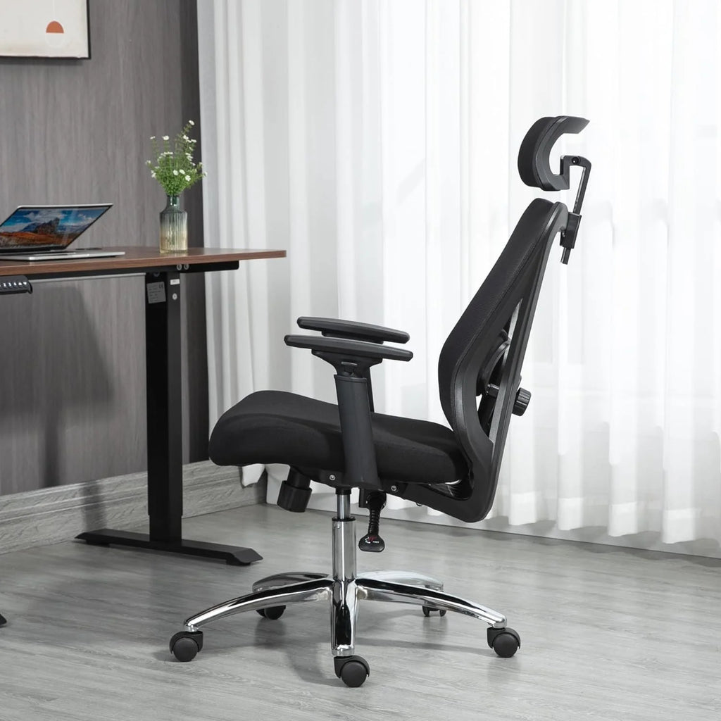 Black Mesh Ergonomic High Back Office Chair with Lumbar Support E880