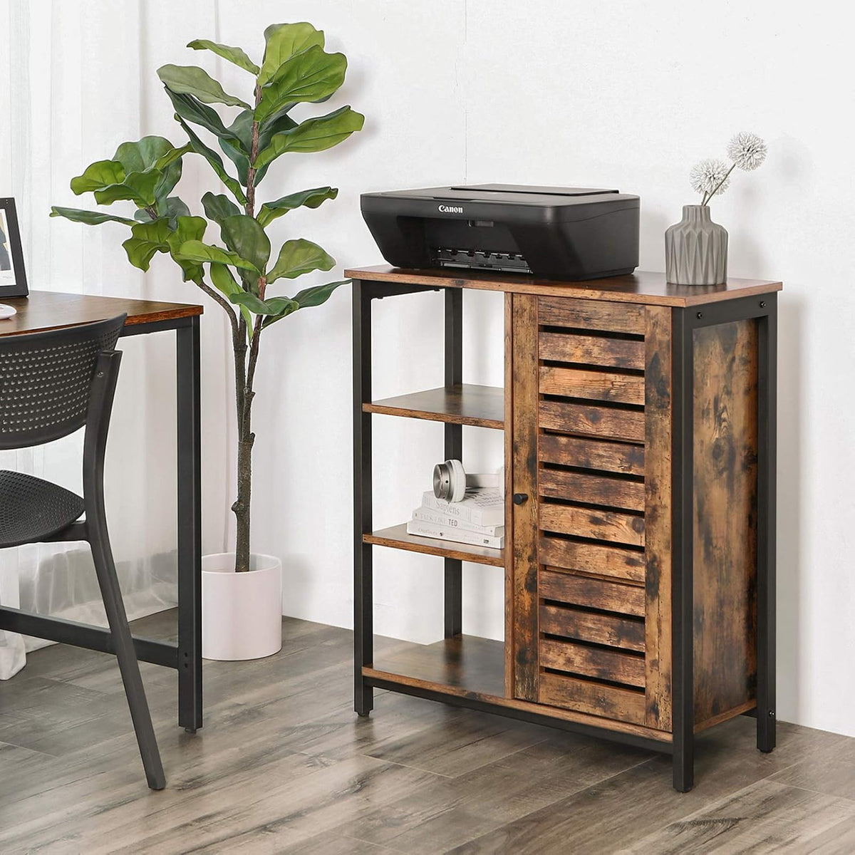 Rustic Brown Storage Cabinet C884