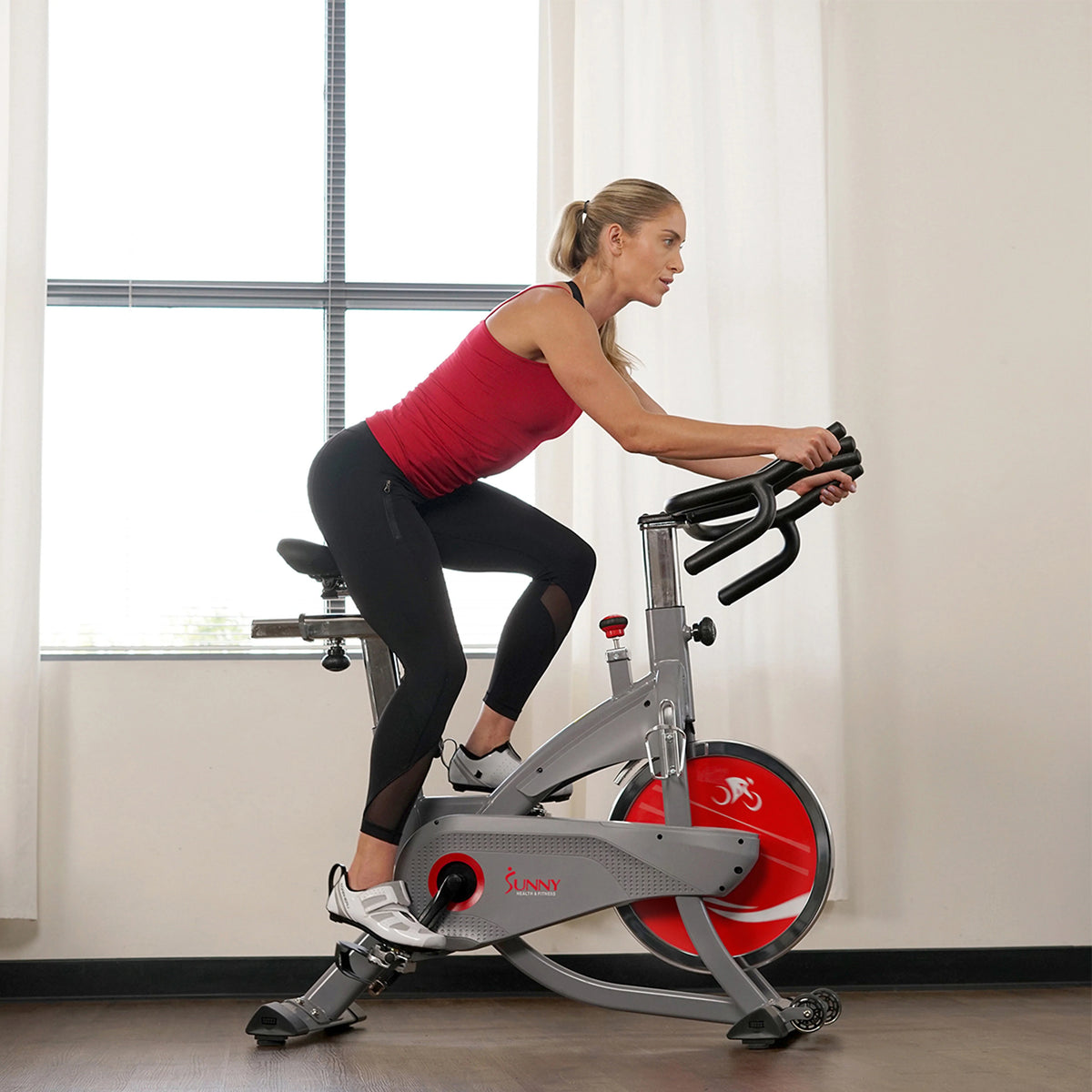 Indoor Cycling Exercise Bike with 44 lb Flywheel U42255