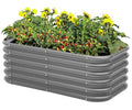 2-Pack 2x1ft Galvanized Raised Garden Bed Q62433