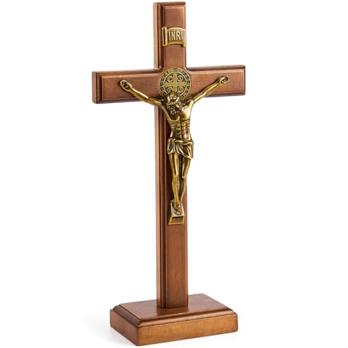 10 Inch Wood Cross Wall and Table Decor O6690