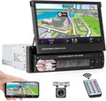 Single Din 7 Inch Flip Out Touchscreen Car Stereo with Backup Camera C422270