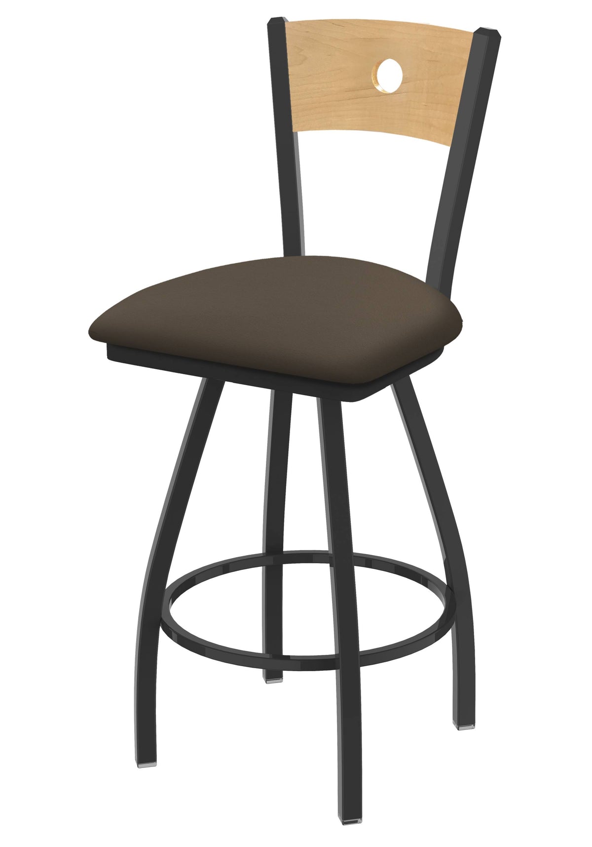 Swivel Counter Stool with Pewter Finish S3938
