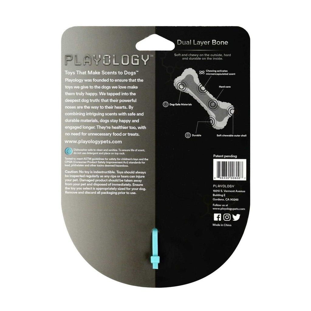 Dual Layer Bone Dog Toy Peanut Butter Small Z77472