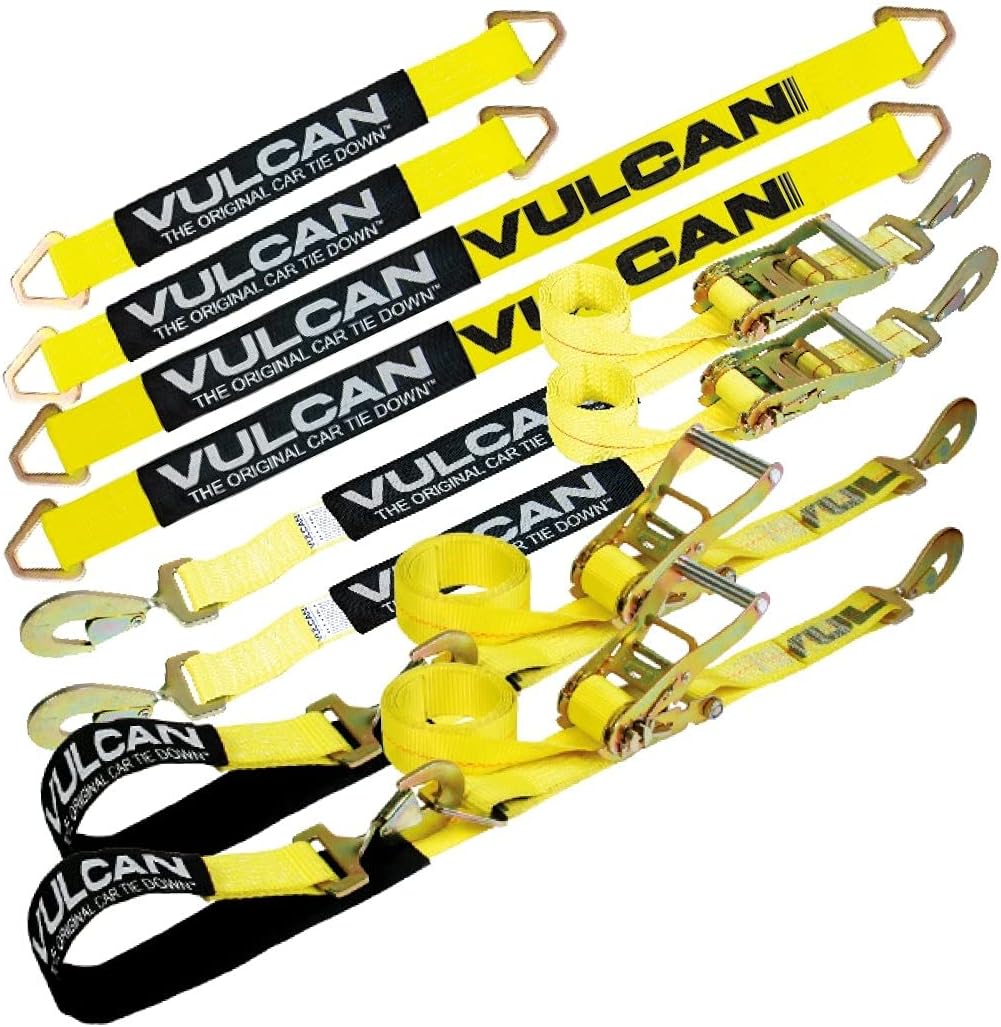 Axle Tie Down Kit with Axle Straps and Snap Hook Ratchet Straps V885283