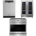 36 Gas Range, Dishwasher and Wine Cooler V544438