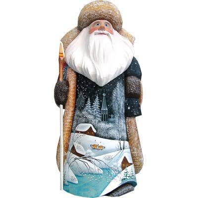 Hand-Painted Wood Carving H55184