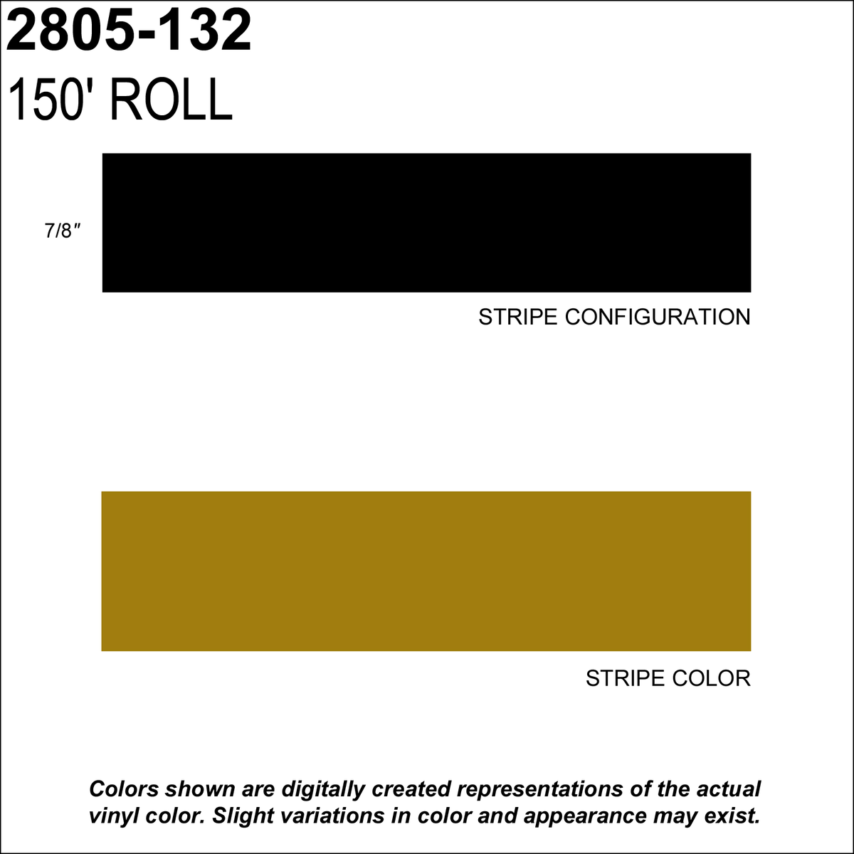 Gold Metallic Striping Tape W5934