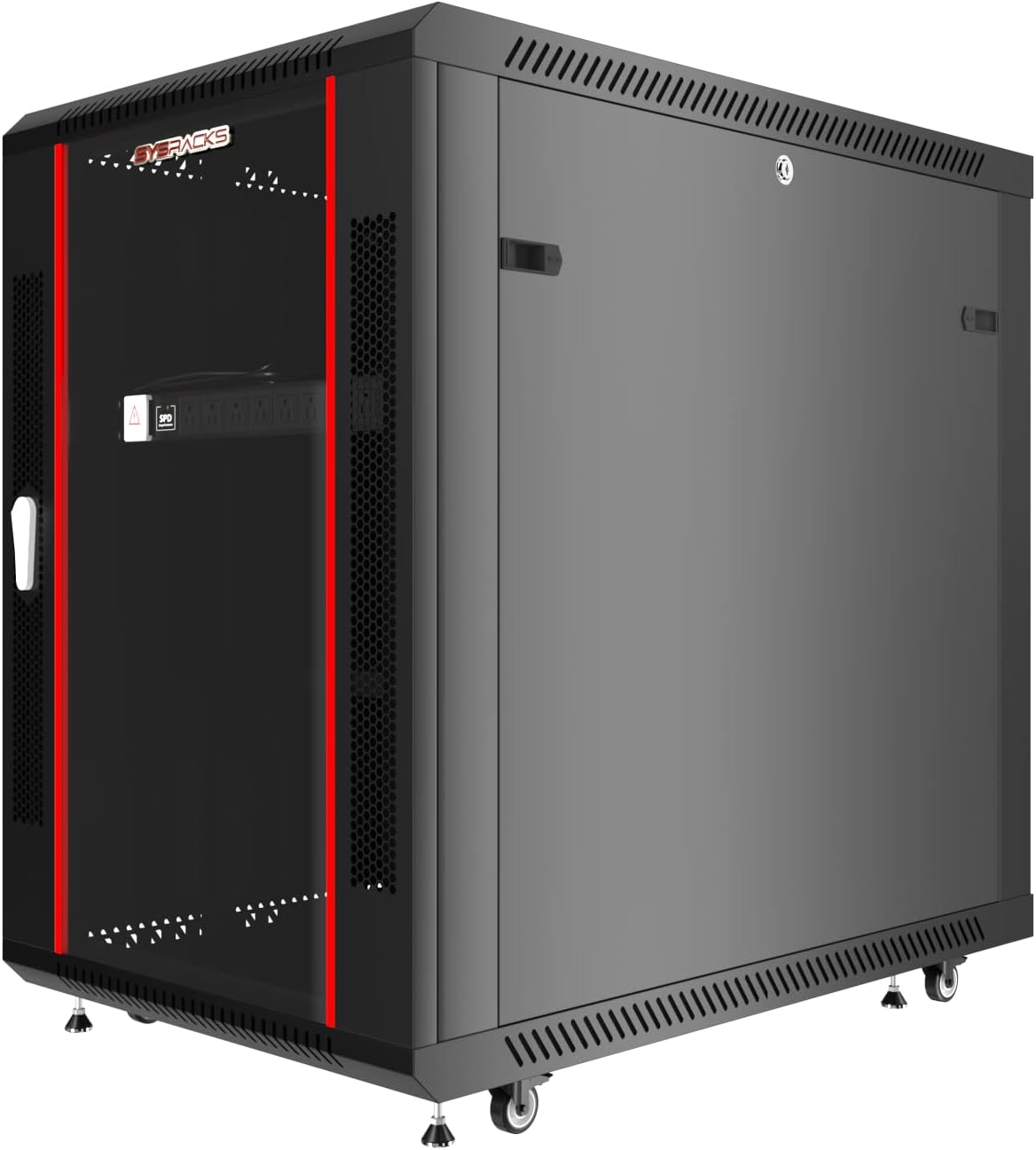 15U 35 inch Deep Lockable Server Rack Cabinet on Casters Z86625