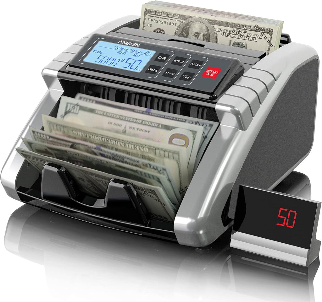 Money Counter Machine with Value Count and Counterfeit Detection L396