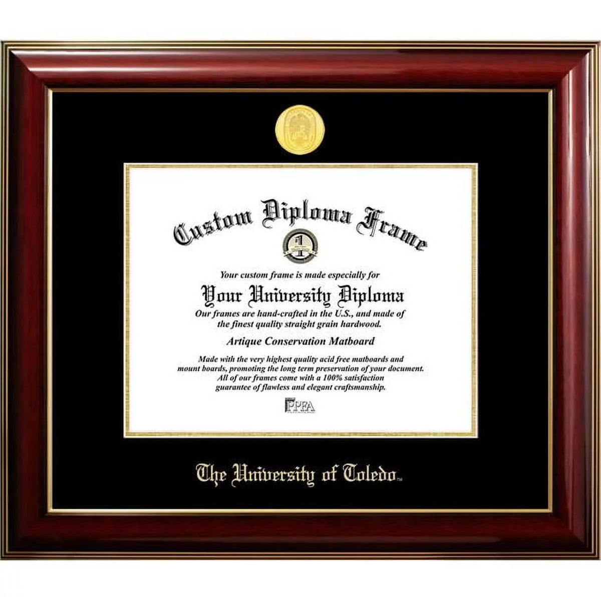 10 x 8 in. Mahogany Diploma Frame B846810