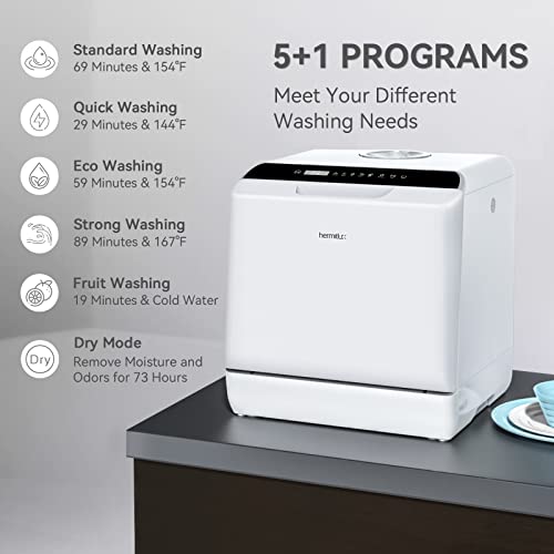 Portable Countertop Dishwasher with 5-Liter Built-in Water Tank W22122