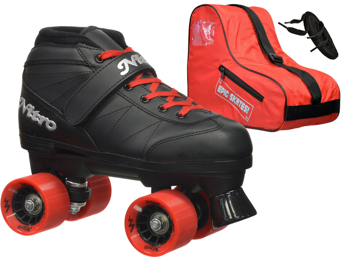 Red Speed Roller Skates Youth 4 N942004