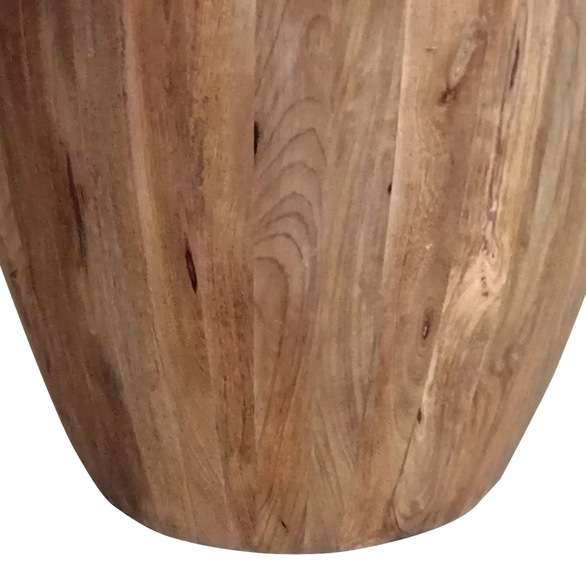 Round Mango Wood Side End Table U169