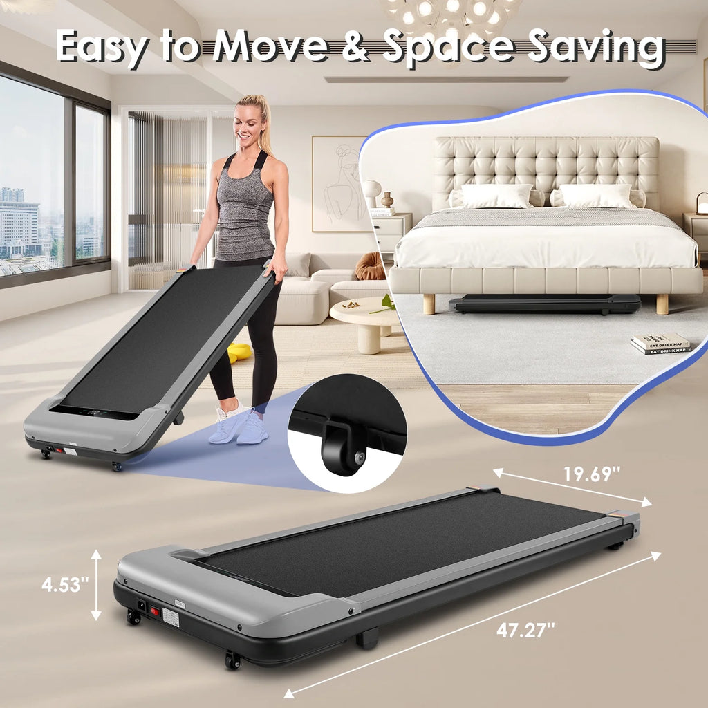 2.5HP Under Desk Treadmill with LED Display Wireless Remote Control L327