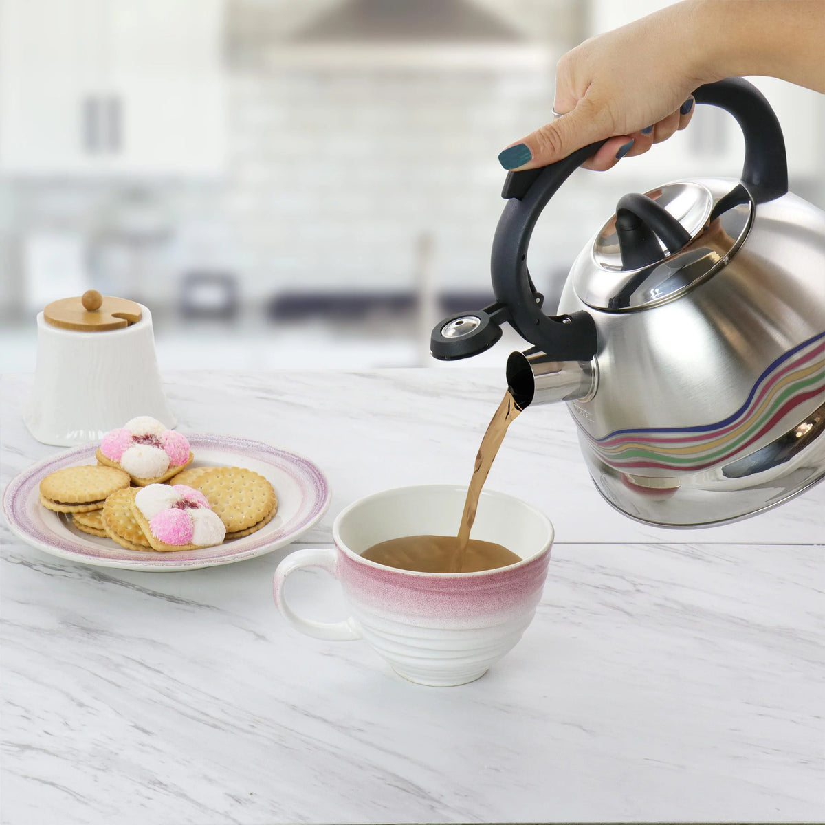 Stainless Steel Whistling Tea Kettle U538492