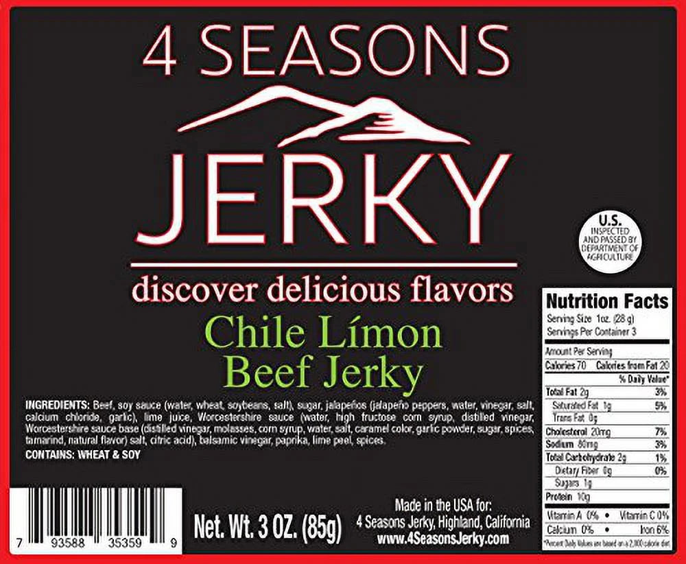 Carne Asada Jerky 3 Pack 2.75 Oz N278