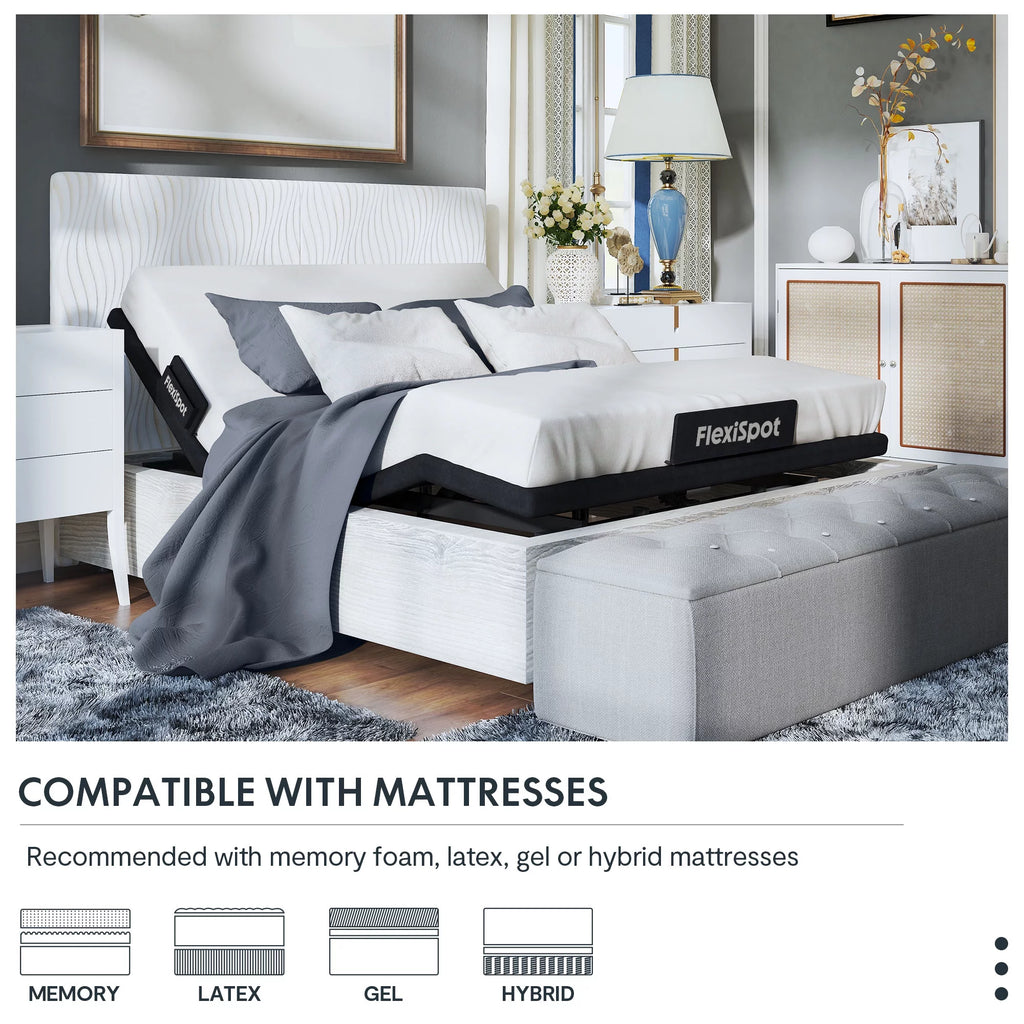 Twin XL Adjustable Bed Frame with Wireless Remote E505538