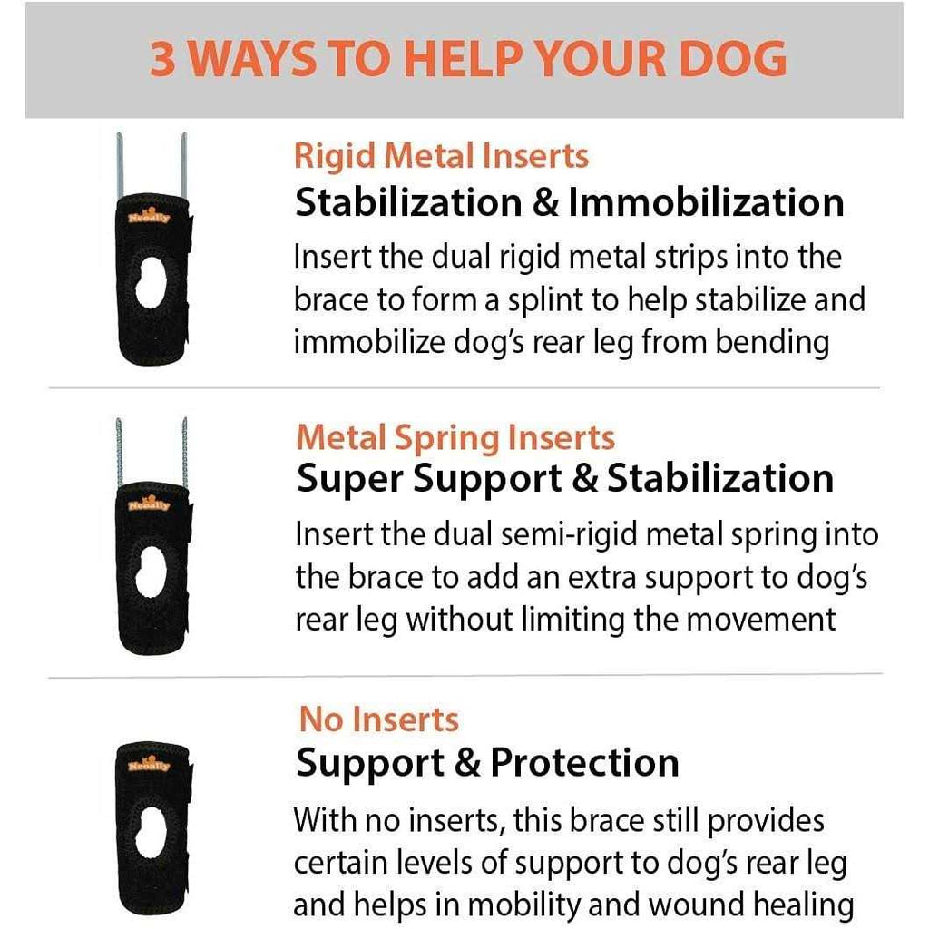 Small Dog Rear Leg Support Splint Braces F5246