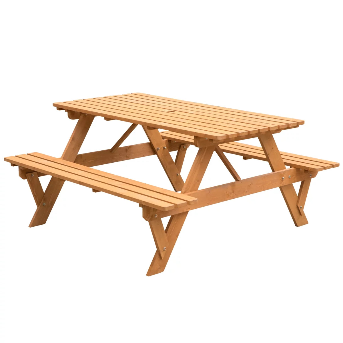 Wooden 6-Person Picnic Table Z8250