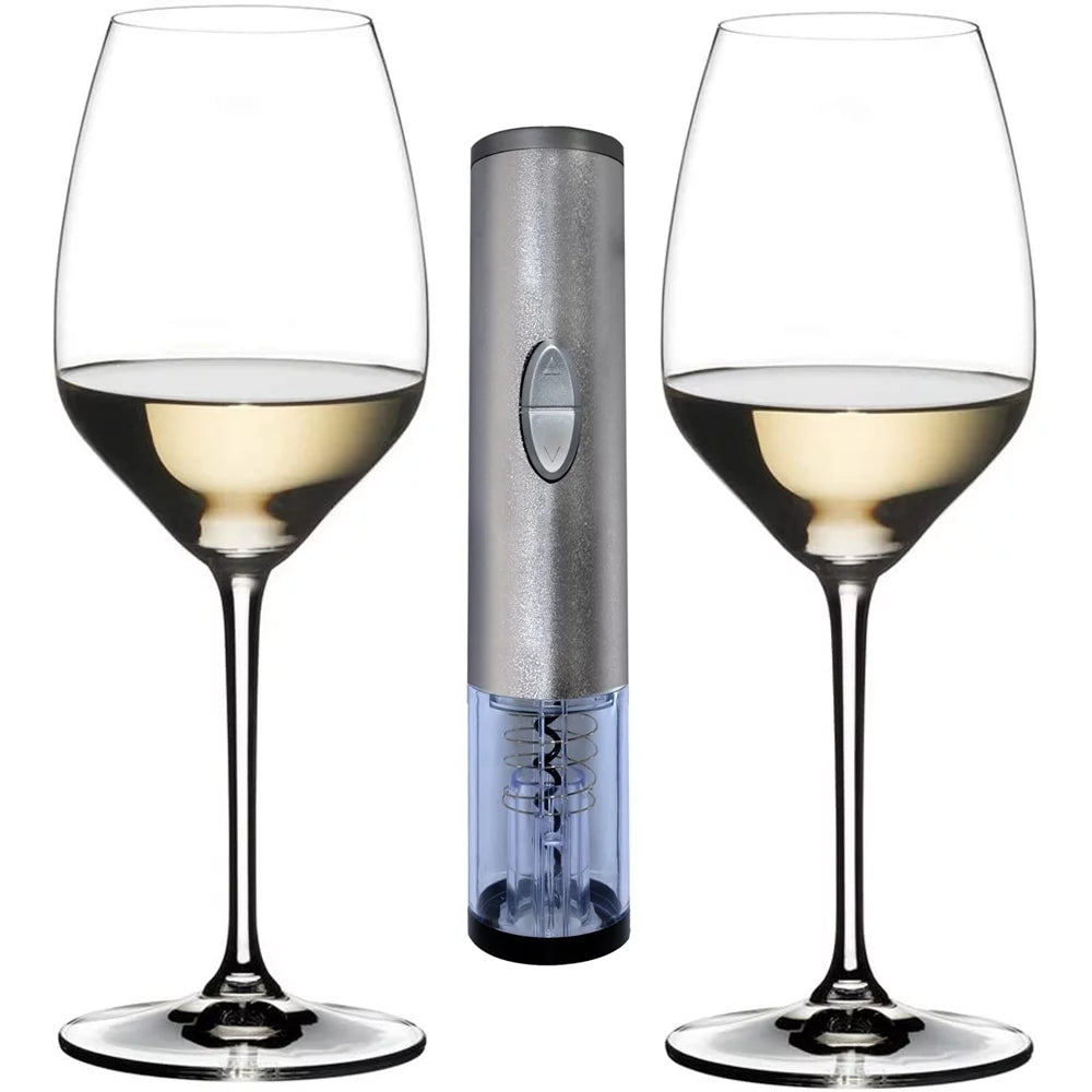 Riesling Glass Set of 2 with Electric Wine Bottle Opener R227043