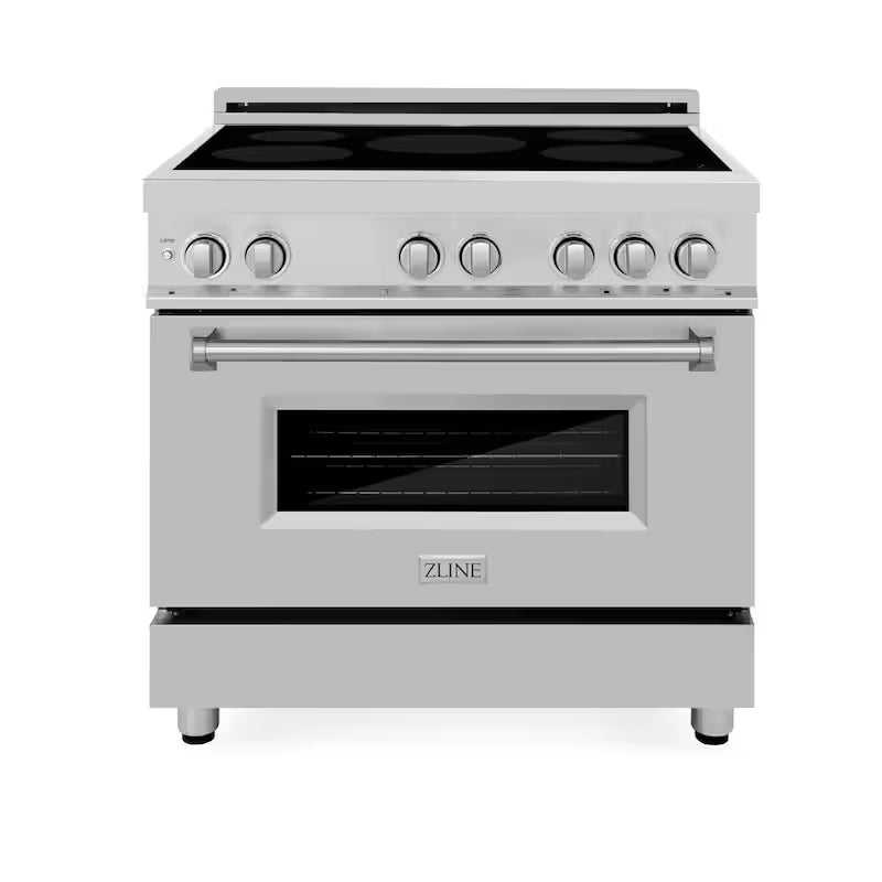 Freestanding Electric Range 4 Element Induction Cooktop Stainless Steel A753064