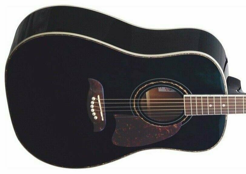 Black Dreadnought Acoustic Guitar J517388
