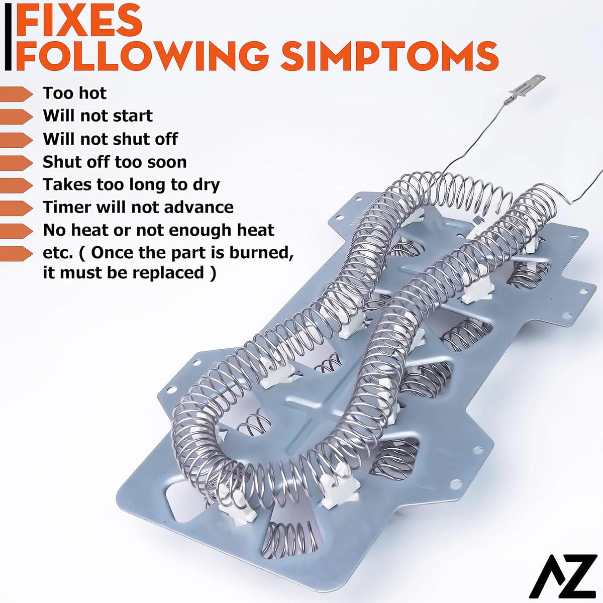 Dryer Heating Element & Fuses Q626669