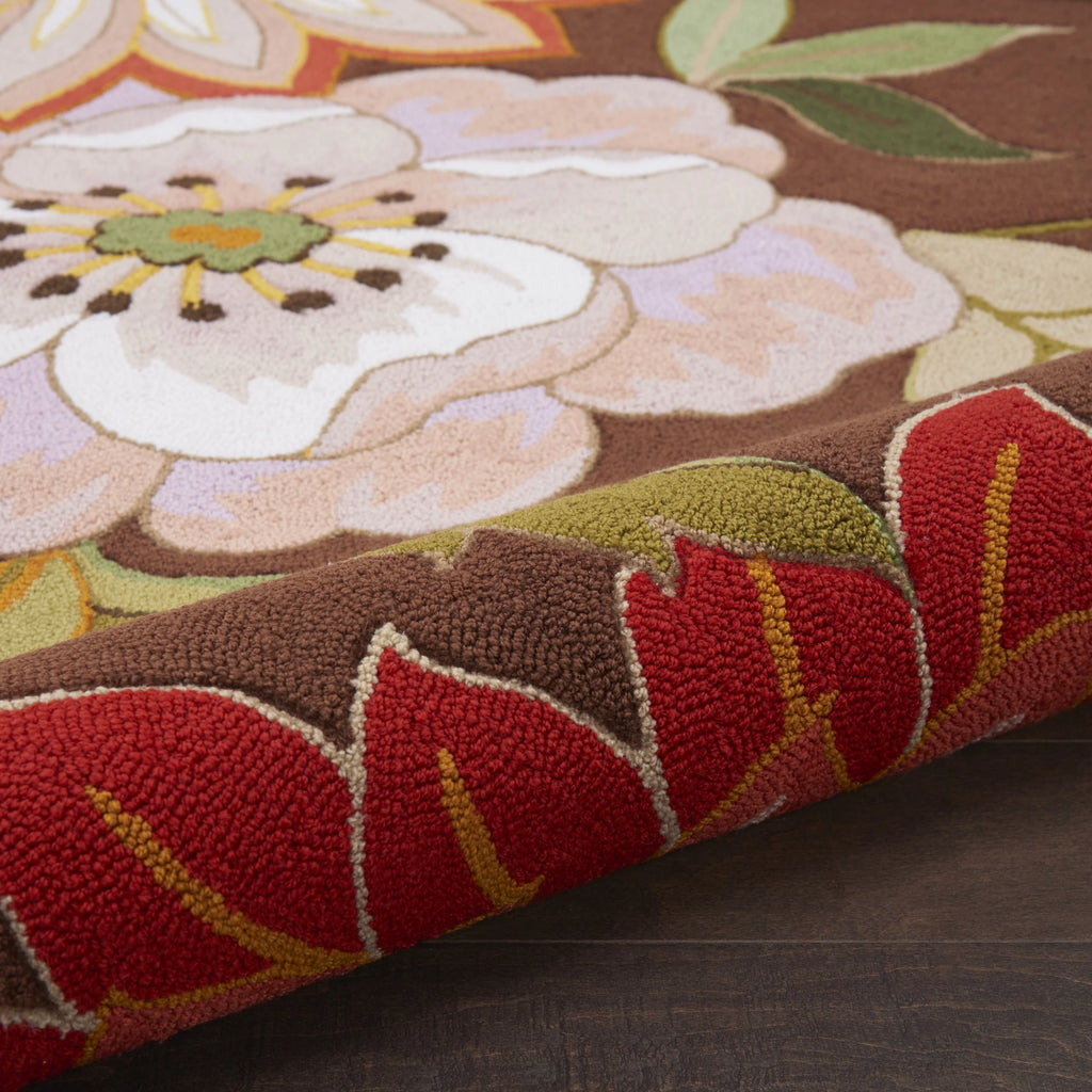 Floral Chocolate 5' x 7'6" Area Rug M2262