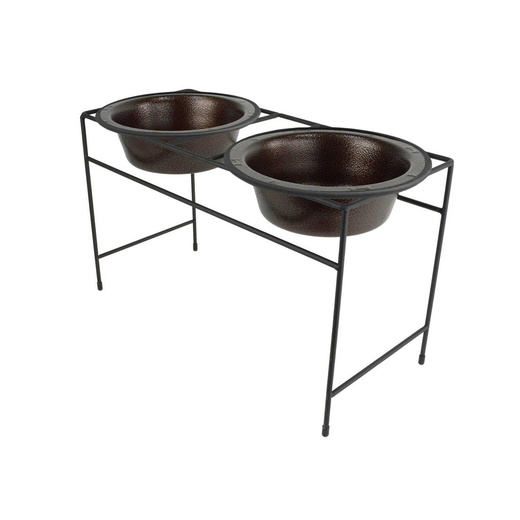 Double Diner Feeder with Stainless Steel Dog Bowls E87261