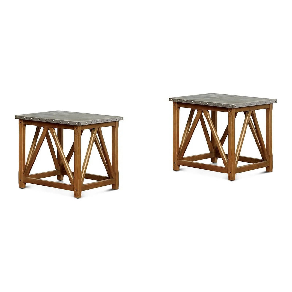 Set of 2 Industrial End Table T996711